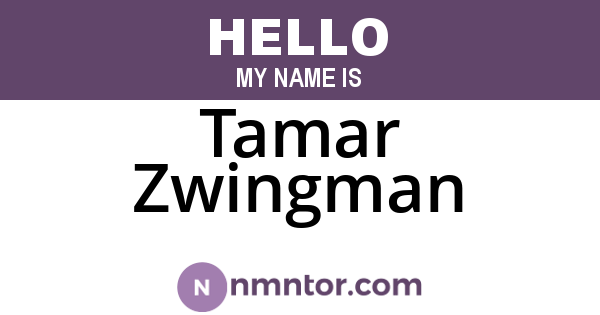 Tamar Zwingman