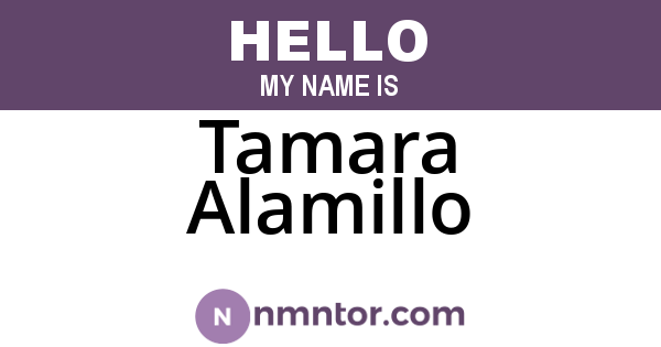 Tamara Alamillo