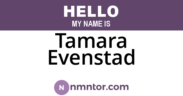 Tamara Evenstad