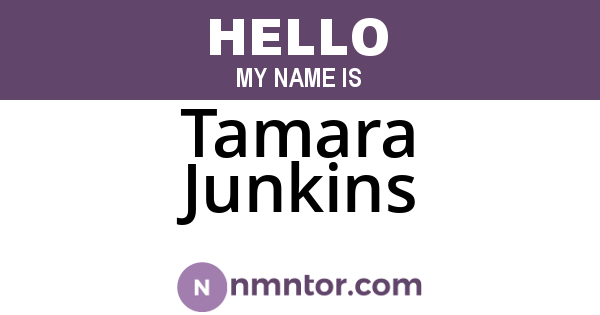 Tamara Junkins