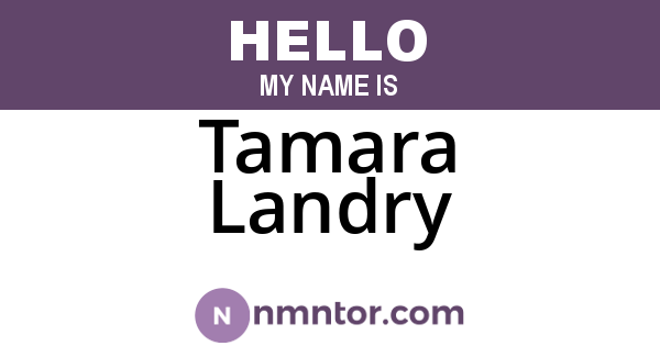 Tamara Landry