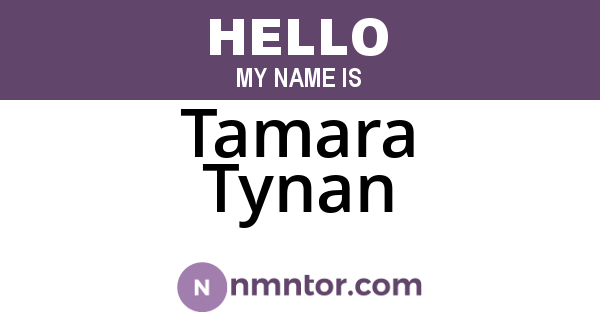 Tamara Tynan