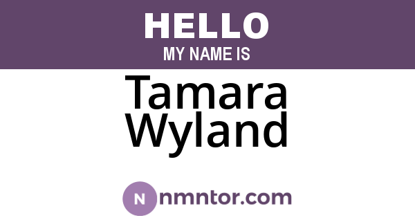 Tamara Wyland