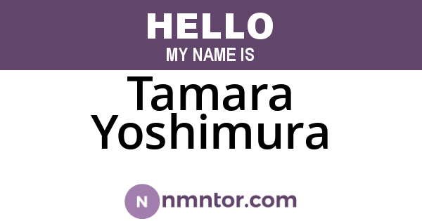 Tamara Yoshimura