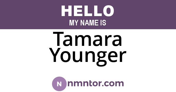 Tamara Younger