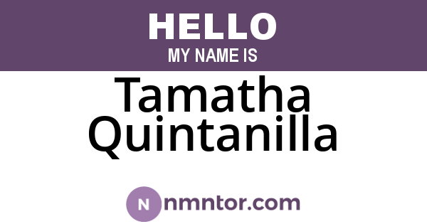 Tamatha Quintanilla