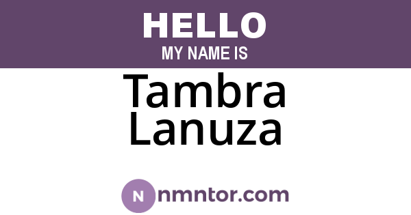 Tambra Lanuza