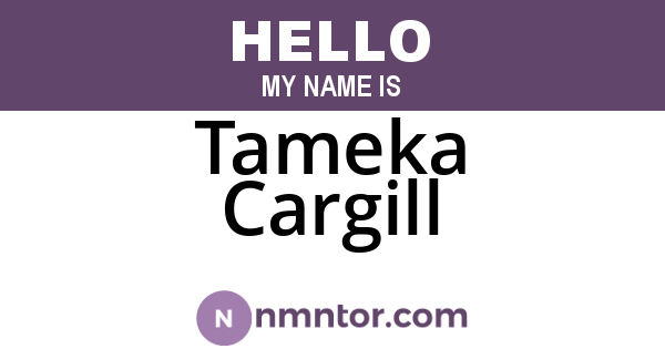Tameka Cargill