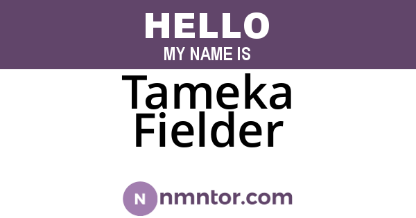 Tameka Fielder
