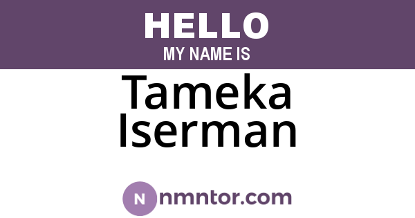 Tameka Iserman