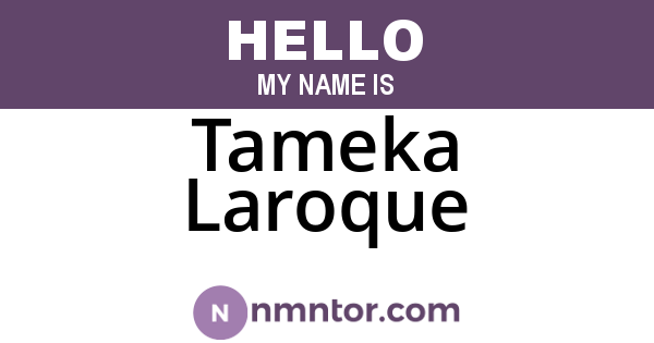 Tameka Laroque