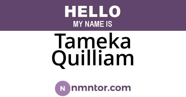 Tameka Quilliam