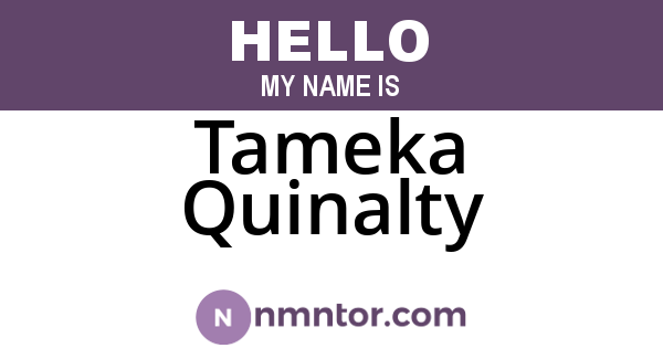 Tameka Quinalty