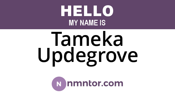 Tameka Updegrove