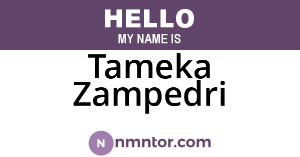 Tameka Zampedri