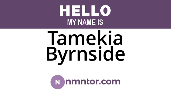 Tamekia Byrnside