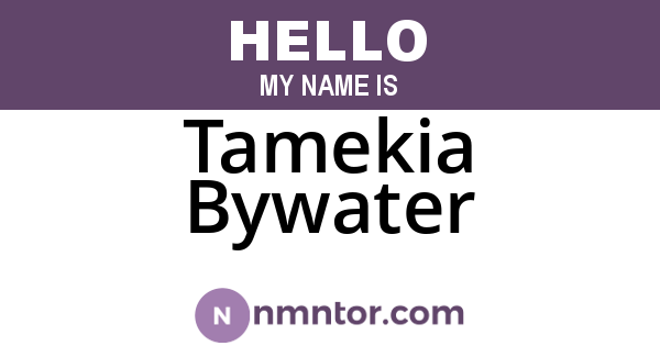 Tamekia Bywater