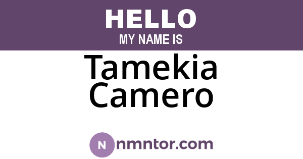 Tamekia Camero