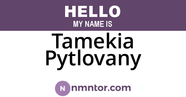 Tamekia Pytlovany
