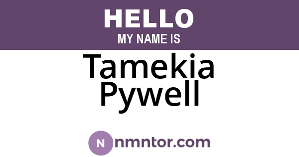 Tamekia Pywell