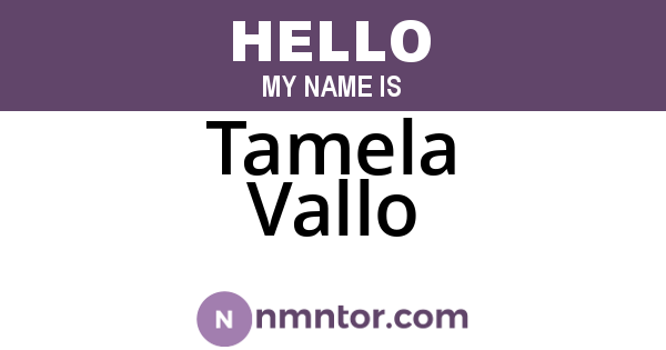 Tamela Vallo