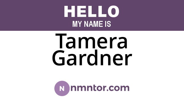 Tamera Gardner