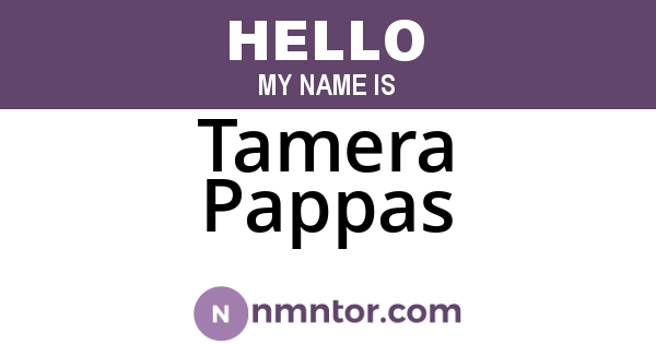Tamera Pappas