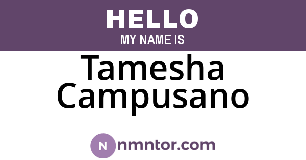 Tamesha Campusano