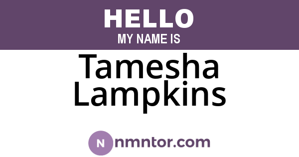 Tamesha Lampkins