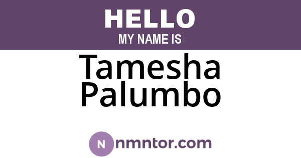 Tamesha Palumbo