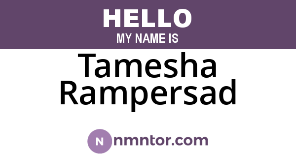 Tamesha Rampersad