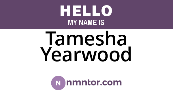 Tamesha Yearwood
