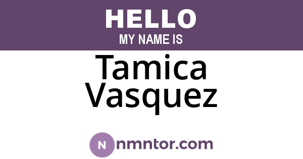 Tamica Vasquez