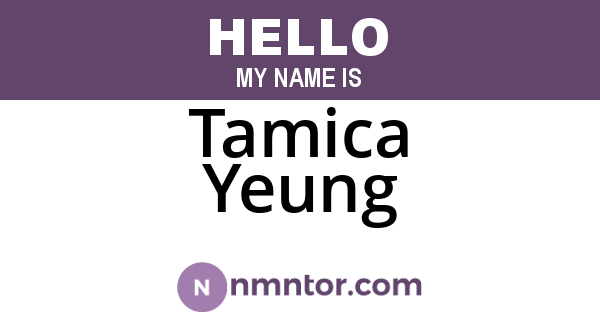 Tamica Yeung