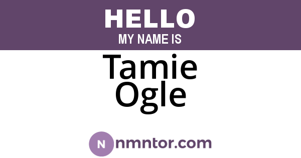 Tamie Ogle