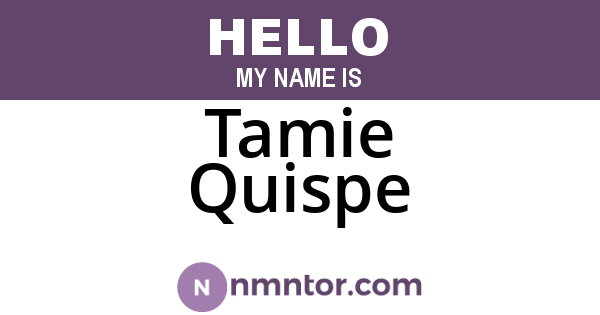 Tamie Quispe