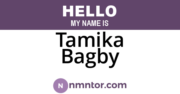 Tamika Bagby