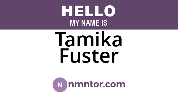 Tamika Fuster