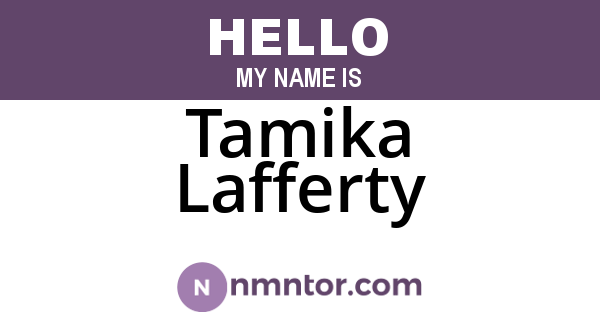Tamika Lafferty