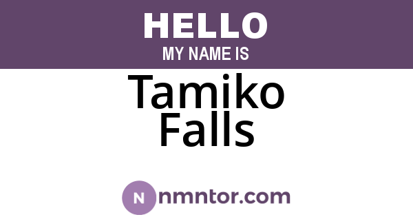 Tamiko Falls