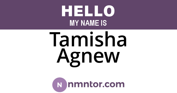 Tamisha Agnew