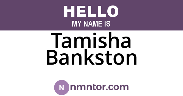 Tamisha Bankston