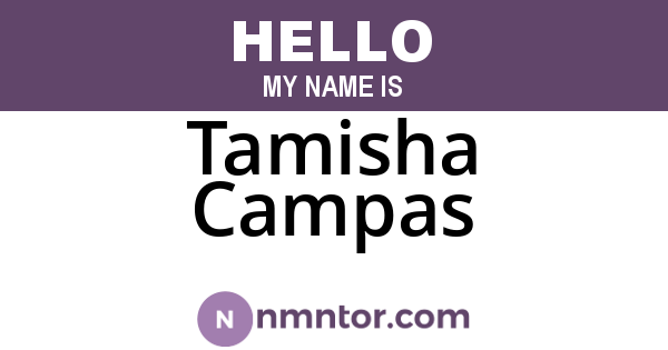 Tamisha Campas