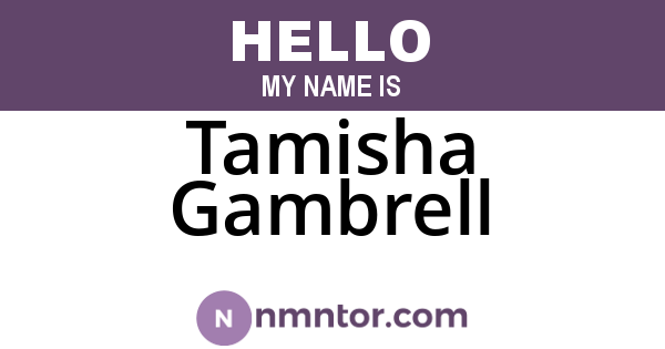 Tamisha Gambrell