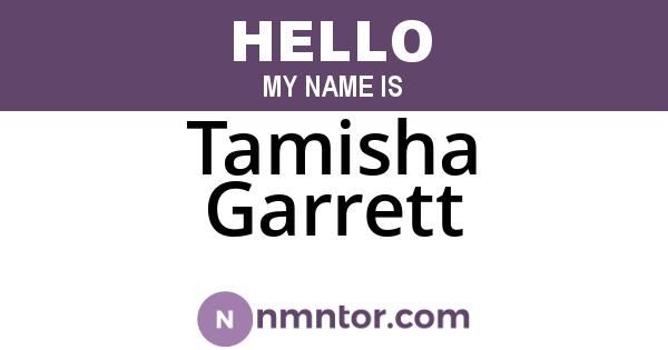 Tamisha Garrett
