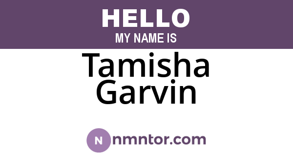 Tamisha Garvin