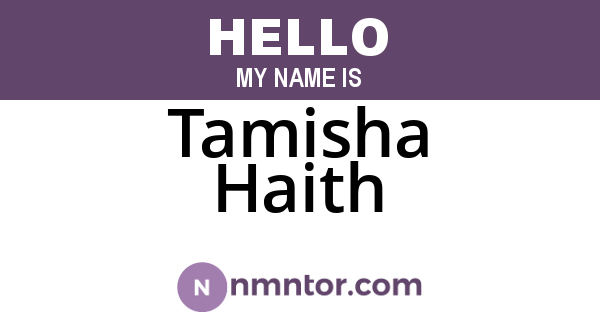 Tamisha Haith
