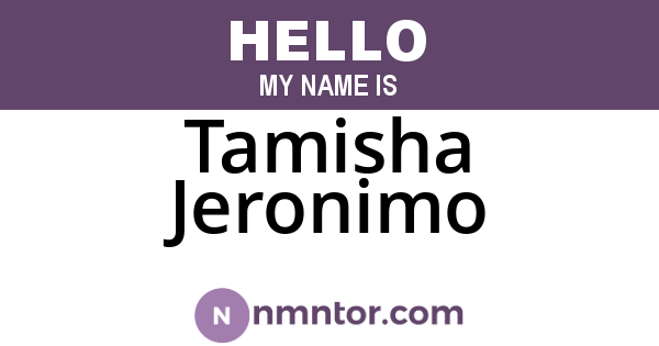 Tamisha Jeronimo