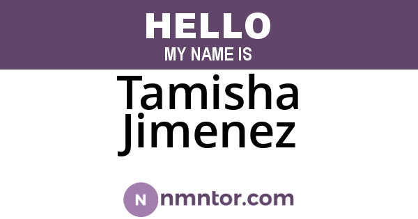 Tamisha Jimenez