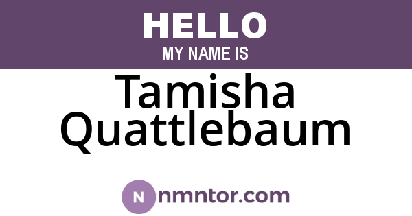Tamisha Quattlebaum